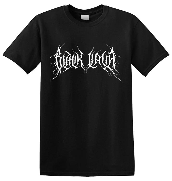BLACK LAVA -  White Logo  T-Shirt 2XL