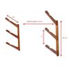 Bamboo Surfboard Storage Hanger Wall Mounted Durable Board Organizer Easy to Install Space Saver for Club Garage