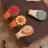 Vintage plant leather bookmark, magnetic bookmark, leather book clip, essential for students to read