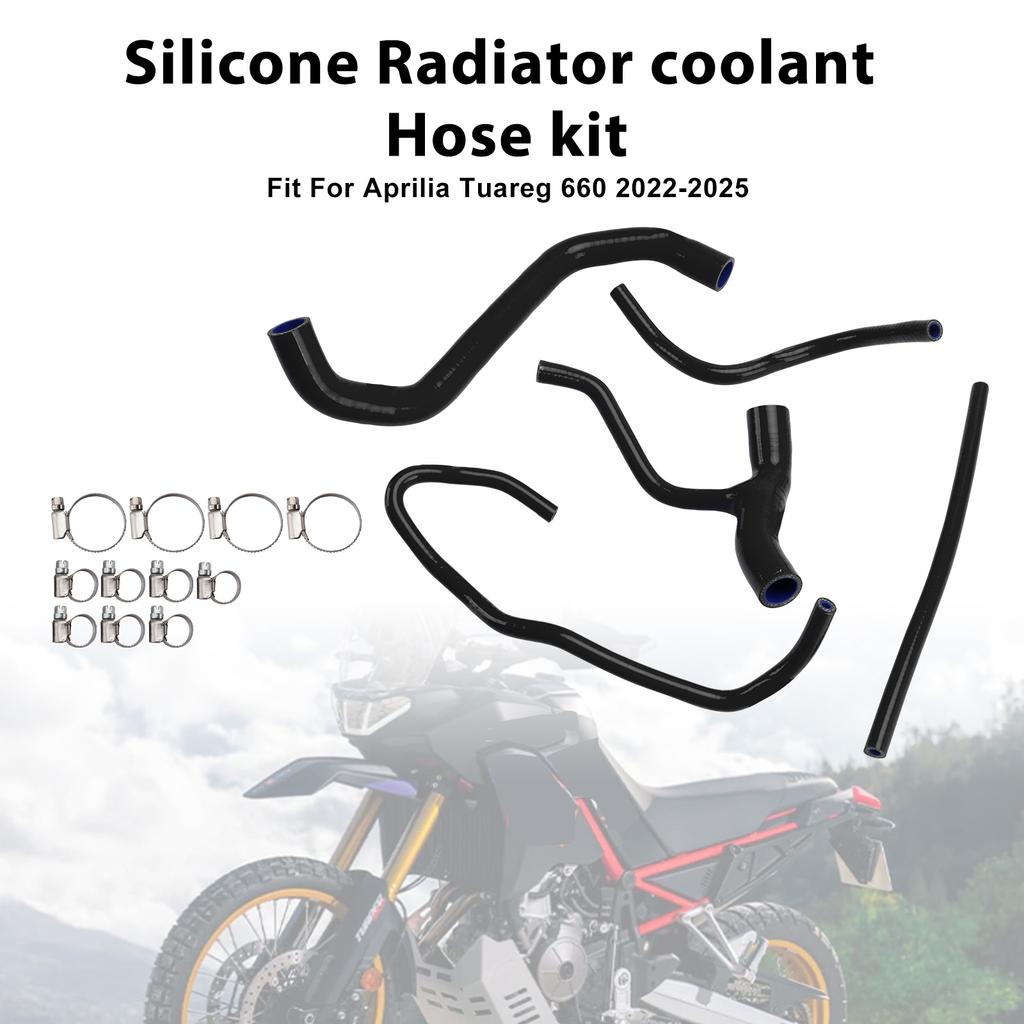 Silicone Radiator coolant Hose Fit For Aprilia Tuareg 660 2022-2025