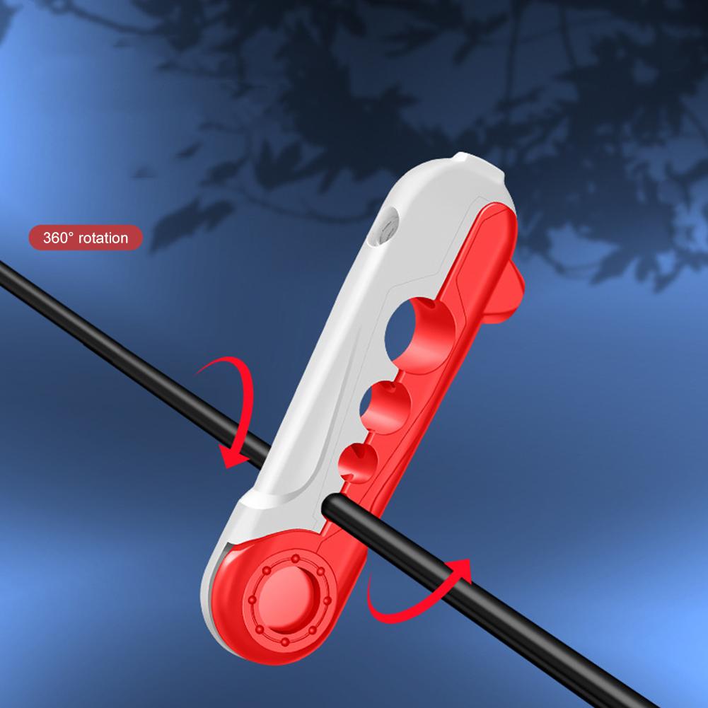 Mini fiskesnørespole Justerbar fiskesnørerullemaskin Fiskesnøreverktøy for å spinne hjul og kastesneller