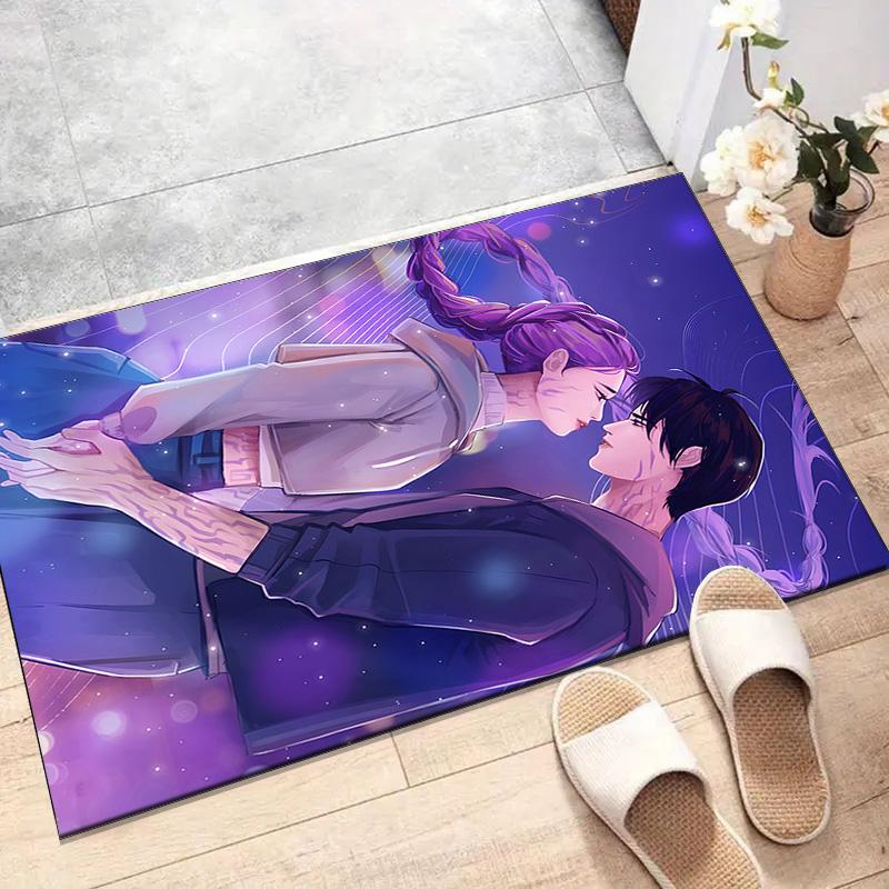 1pc KPop Demon Hunters18 Design Printed Area Rug Carpet for Bedroom Living Room Home Decor Rugs Mat Non Slip Mat Rug for Bedside