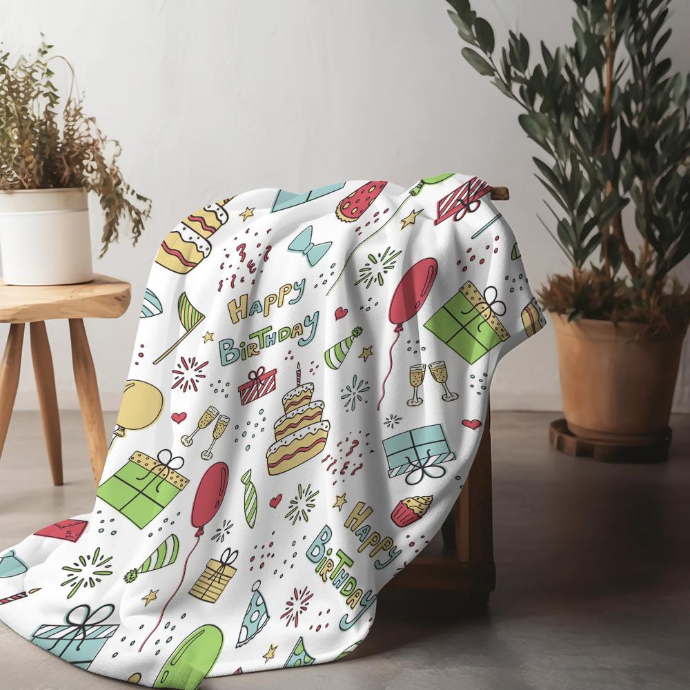 

Soft Throw Blanket Cozy Flannel Fleece Warm Decorative Bedspread Couch Cover Living Room Dorm Room Gift Home Decor 75x90cm