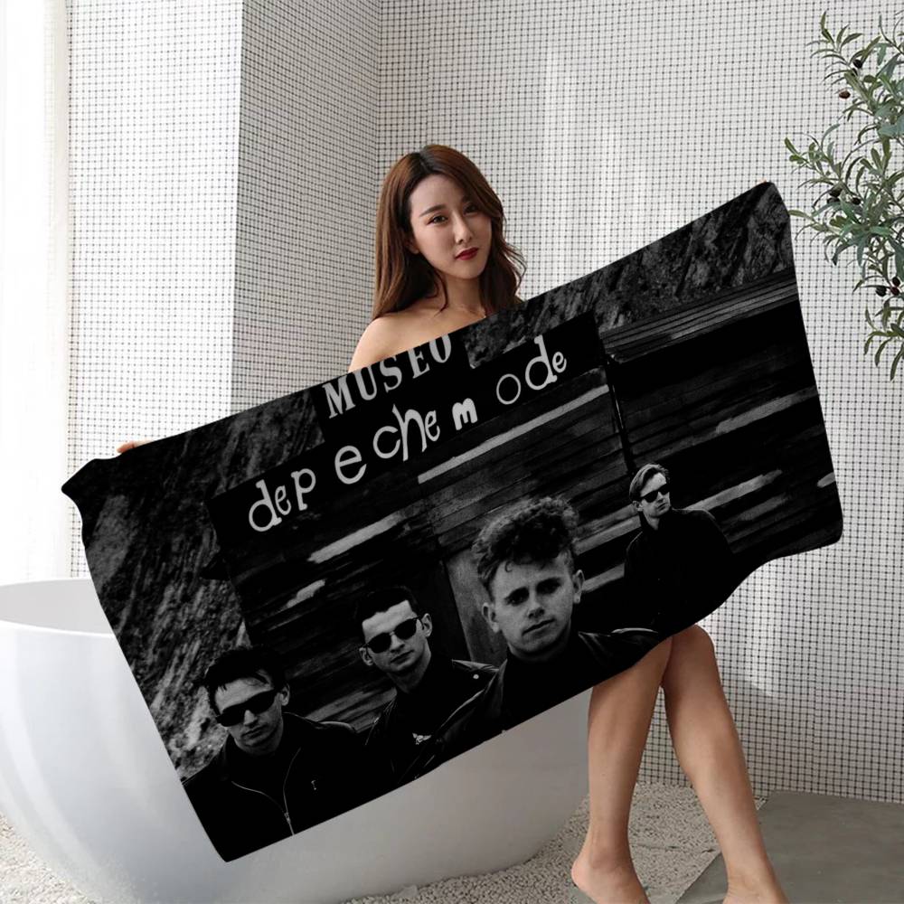 Electronic Rock D-Depeche Mode Anime Beach Swimming Towel Soft Absorbent Washcloth Children's Gifts for Kids Travel Camping Gym