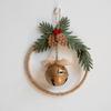 Dachshund Christmas Dog Door Hanger Pine Berry Christmas Bell Wreath Hanger  Xmas Party Supplies