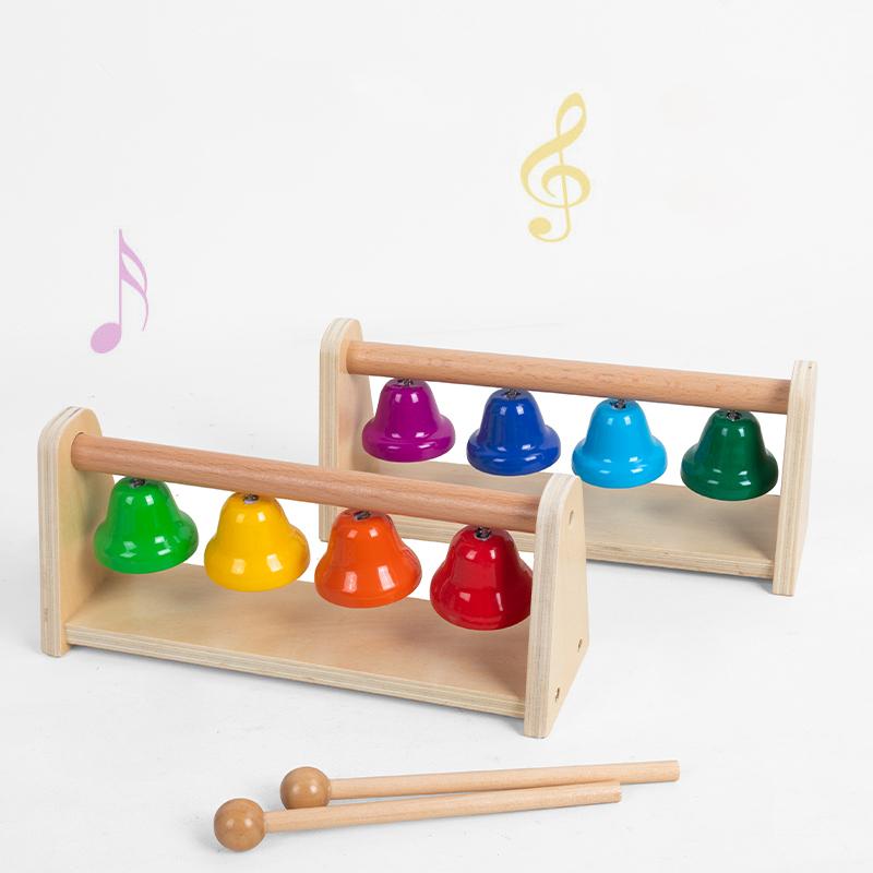 Musical Instrument Set Colorful 8-Note Hand Bell Children's Music Bells Toys  Baby Early Education Learning Toys Birthday Gifts