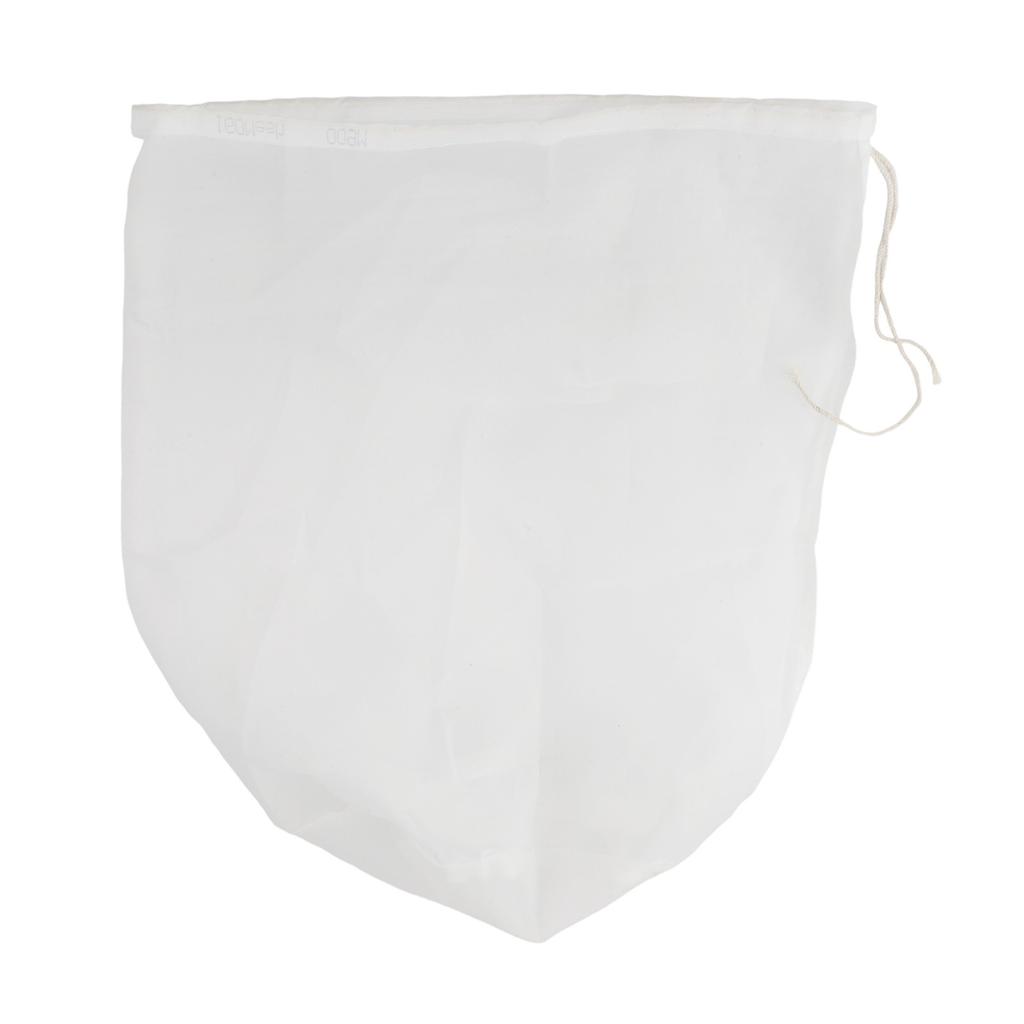 100300 Mesh Nylon Filter Bag with Drawstring for Filtration and Straining