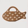 New and Unique Creative Embroidery, Small Fish Bag, Grass Woven Handbag, Women's Beach Vacation Style, Beach Handbag Wholesale