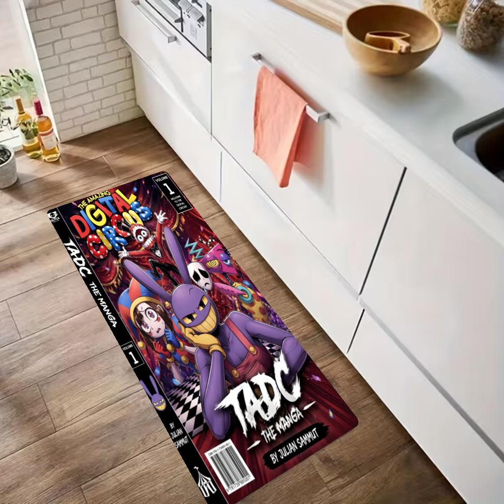 Digital Circus Nonslip Kitchen Mat Floor Carpet Rug For Indoors Outdoors Home Decor Room Supplies Spring Decor