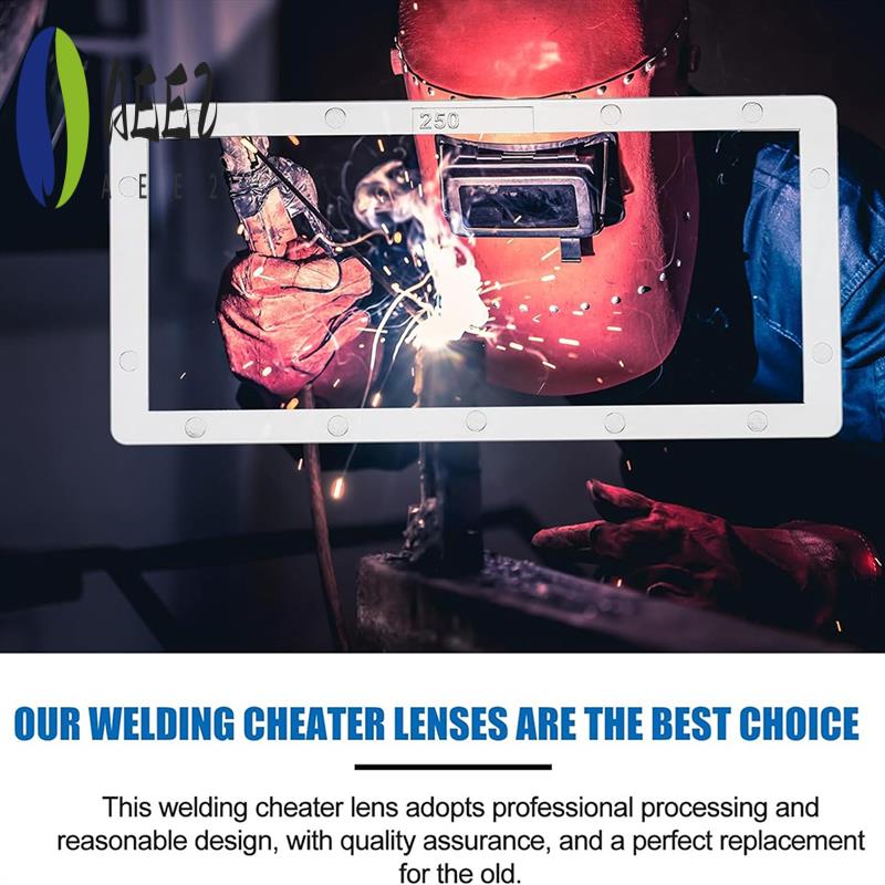 

AEE2-5Pcs Magnification Welding Lens 2X4.25In Welding Magnifying Lens Magnifying Helmet Lens Welding Helmet Replacement Lens прозрачный