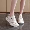 Spring mesh breathable sports shoes women's lightweight and versatile student running shoes thick-soled simple casual dad shoes