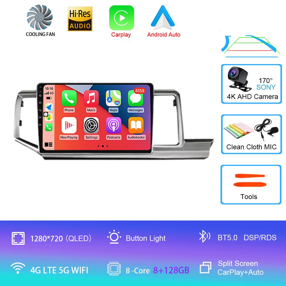 For Honda Stepwgn RHD 2009 - 2015 Android 14 Car Radio GPS Navi Multimedia Video Player Stereo Carplay Auto QLED DSP 2din DVD