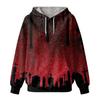 Damen Halloween Print Pullover Hoodie mit und Taschen Lässiges Langarm Top