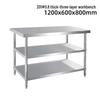 Thickened Stainless Steel 3-Tier Workbench