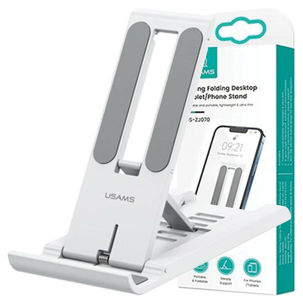 Usams Uchwyt Biurkowy Na Telefon/Tabletbiały/White Zj070Zj02 (Us-Zj070)