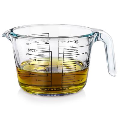 Large Glass Kitchen Measuring Cup for Measuring Food Products 1L
