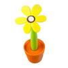 Cartoon Writing Signing Pen Soft rubber Sunflower Ballpoint Pen Sunflower Bonsai Ballpoint Pen
