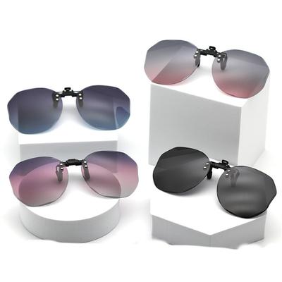 Onregelmatig getrimde lens Clip-On zonnebril Vrouwelijke ultralichte zonnebril Bijziendheid Speciale gepolariseerde anti-UV-rijbril