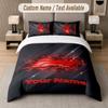 Custom Bedding Set F1 Pattern, Print Name Text 1 Duvet Cover Plus 2 Pillowcases Home Textile