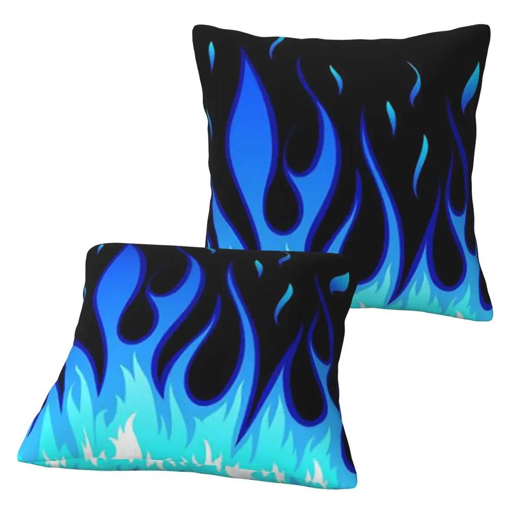 Big Fire Flames Burning Flame 2 Pcs Square Pillowcase Pillow Cover Cushion Decor Comfort Throw Pillow For Home Sofa