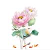 Pvc Lotus Carp Wall  Stickers Chinese Style Three-dimensional Vinyl Self-adhesive Wallpaper Bedroom