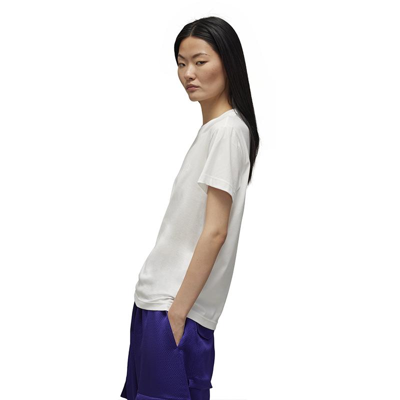 Y-3 Solid Color Minimalist Casual Short Sleeve T-Shirt Women Tops White IX0391