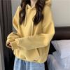Sweatshirt for Women Oversize Hooded Fleece Thickened Loose Half-high Neck Casual Pullover Long Sleeve Winter Sweatshirt Top