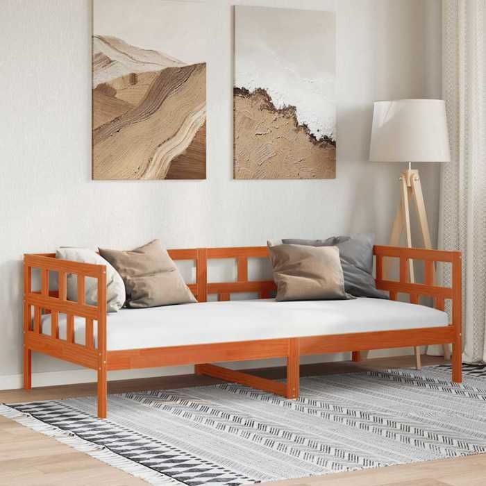 VidaXL Daybed, Sofa Bed, Guest Bed, Indoor Bedroom Furniture, Modern, Wax Brown 80x200 Cm Wood of 844409