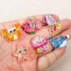 2/6Pcs Resin Sea Animal Figurines Flatback Resin Sea Creature Miniature Ornament for Art Craft Scrapbooking Decoration