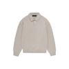 Essentials Knit Polo Silver Cloud Men Tops Grey 192BT232182F