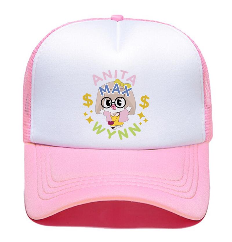 Trendy Anita Max Wynn Foam Trucker Hat Cute Mesh Snapback Caps Boy Girl Sun Beach Baseball Cap Female Summer Breathable Visor