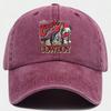 Cappellino da baseball classico western cowboy con logo regolabile, stile retrò, adatto per viaggi all'aperto, campeggio, protezione solare, hip-hop.