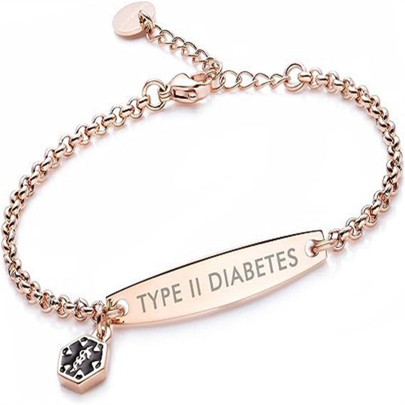 Pre-engraved Simple Women's Warning Bracelet