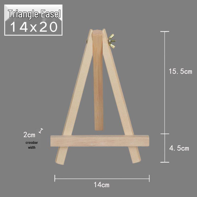 Wooden Foldable Mini Tabletop Easel for Painting and Sketching