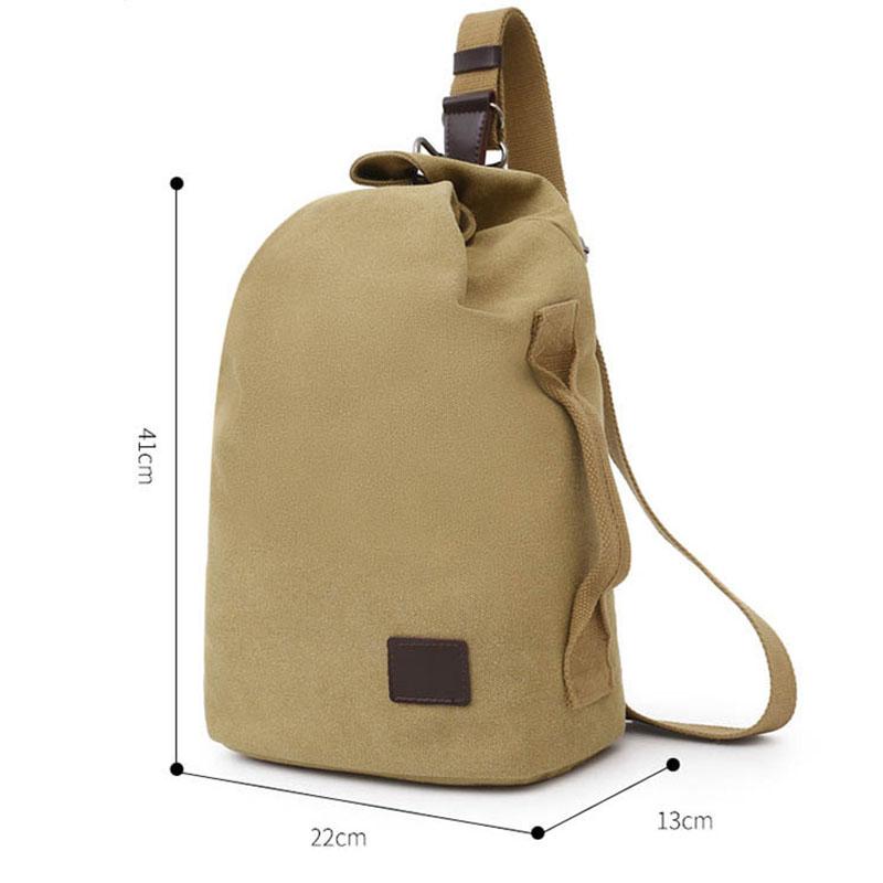 Leisure Backpack Multifunctional Small Bags Men's Canvas Handbag Casual Bag Portable Travel Sports Gym Shoulder Bag