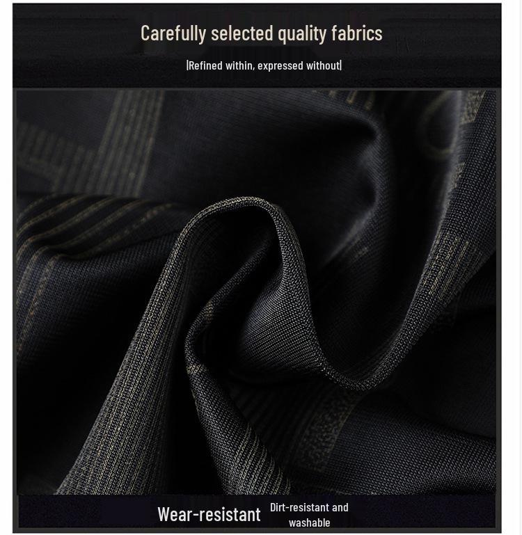 Men's Mid-Aged PU Leather Stand-Up Collar Jacket for Spring & Autumn