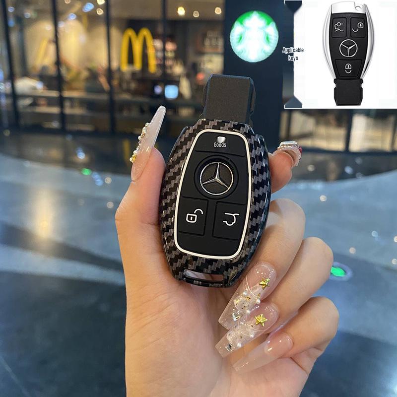 Mercedes-Benz Schlüsselhülle für E-Klasse E300, Neue C-Klasse C200L, GLC260, A/S-Klasse, GLA/GLB Modelle.