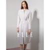 Hollow Heart Tie-Waist Shirt Dress