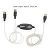 2 in 1 USB to MIDI Cable No Driver Needed MIDI Cord Adapter  for Windows Computer