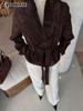 Long Sleeve Velvet Jacket for Women Autumn Winter Casual