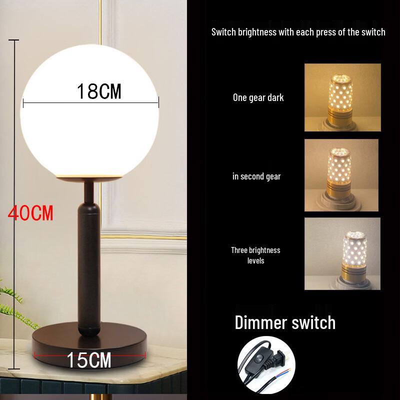 Nordic Minimalist Touch Bedside Lamp