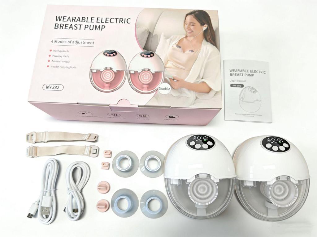 Tragbare leise elektrische Milchpumpe - Tragbar, vollautomatisch, einseitig/zweiseitig