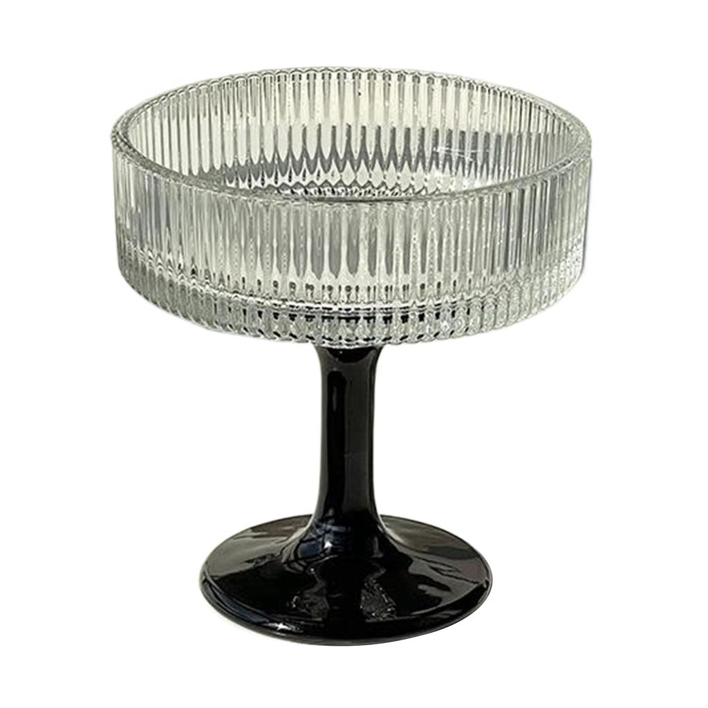 2025 Neue Glas Eisbecher Robuste Konstruktion Gerippte Coupé-Gläser Champagner-Coupé-Gläser Softserve-Becher 200ML