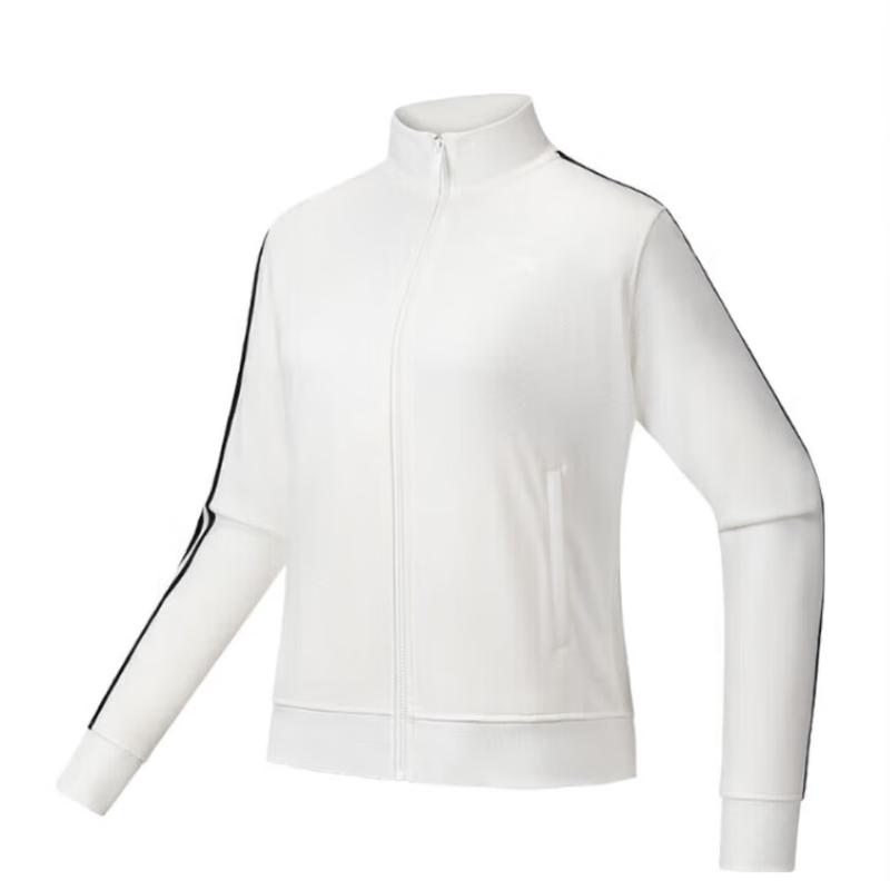 ANTA Women s Classic Double-Stripe Stand-Collar Sport Jacket XL