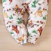 Macacão de Bebê Recém-Nascido Estampa Cavalo Andando Roupa Macacão de Manga Comprida Roupas Macacão de Manga Comprida para Criança Pequena (0-24M)