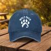 Wolf Pack Paw Print Baseball Cap Unisex Duckbill Hat for Outdoor Sports Fitness Travel