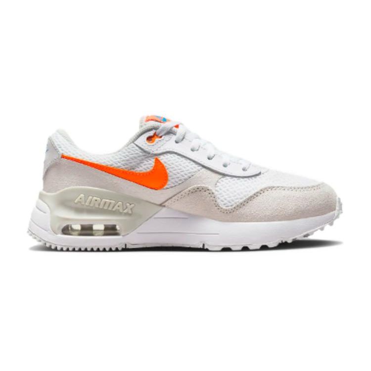 Nike Air Max SYSTM GS White Total Orange Kids Sneakers Phantom Photon-Dust DQ0284-114
