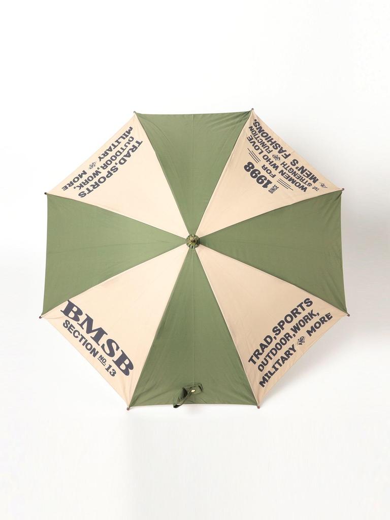Beams Boy Women's Printed Long Umbrella, Sun and Rain, Olive, One Size
