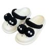 New thick-soled hole shoes hairball slippers women go out in summer, summer sandals to wear by the sea