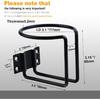 4 Pcs Cup Holders For Boat,Stainless Steel Wall Mounted Cup Holder For Drinks,Black Ring Cup Holder Drink Holder For Marine